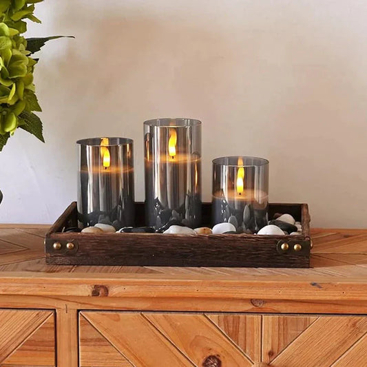 LED-Kerzenset ohne Flamme