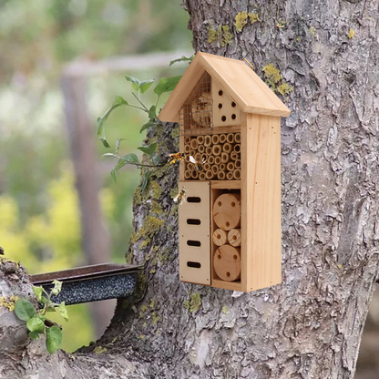 Insektenhaus aus Holz – Bienen- und Insektenfreundliches Habitat für Garten und Terrasse