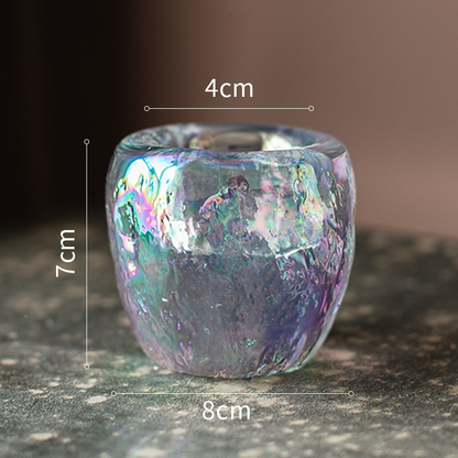 Glas Teelichthalter – Dekorativer Kerzenhalter aus klarem Glas für gemütliche Beleuchtung