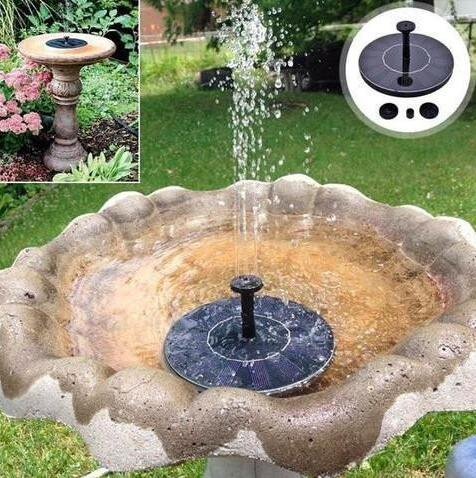 Solarbetriebener Wassersprudler für Vogeltränken – Sprudelbrunnen mit Solarpanel