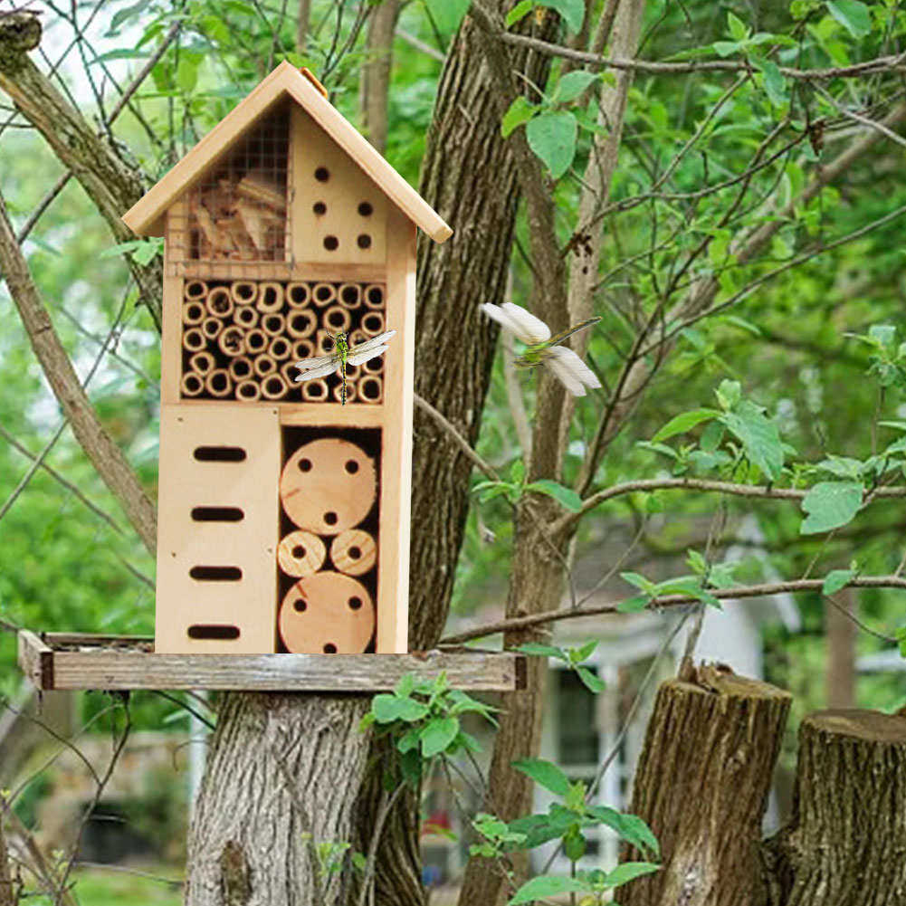 Insektenhaus aus Holz – Bienen- und Insektenfreundliches Habitat für Garten und Terrasse