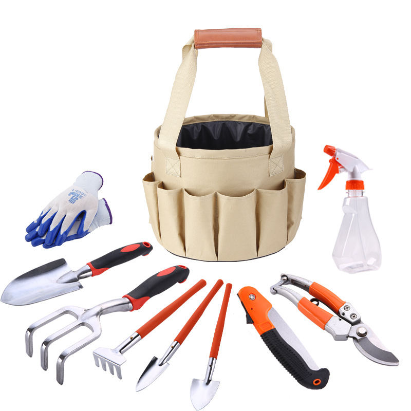 Gartenwerkzeug-Set mit Tragetasche – 10-teiliges Set für Gartenpflege