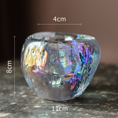 Glas Teelichthalter – Dekorativer Kerzenhalter aus klarem Glas für gemütliche Beleuchtung