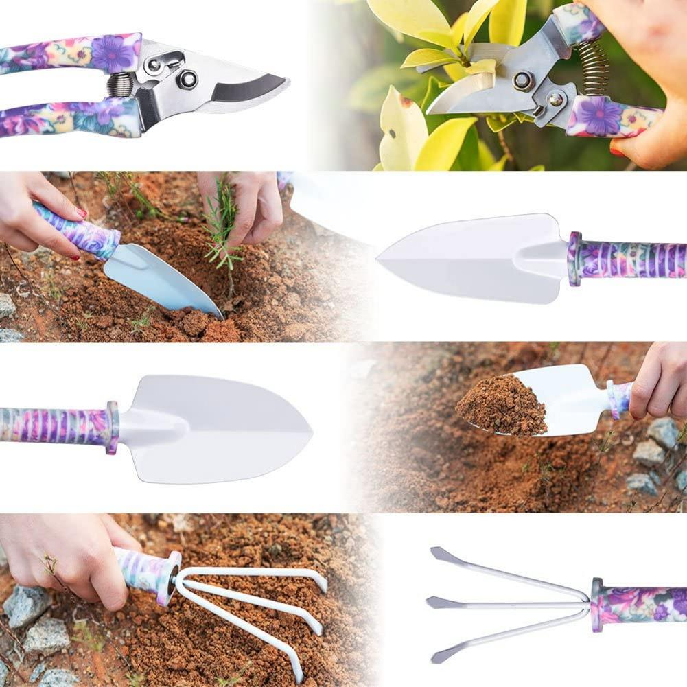 Buntes Gartenwerkzeug-Set mit 10 Teilen – Ergonomische Werkzeuge für Gartenarbeit