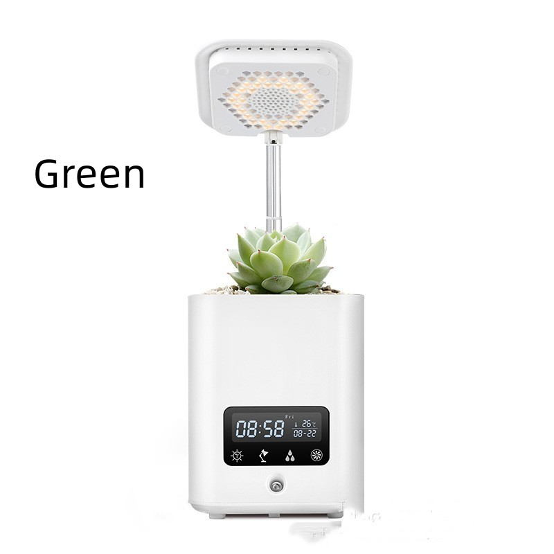 Multifunktionaler intelligenter Hydroponik-Pflanztopf mit Kalender, Diffusor und Schreibtischlampe
