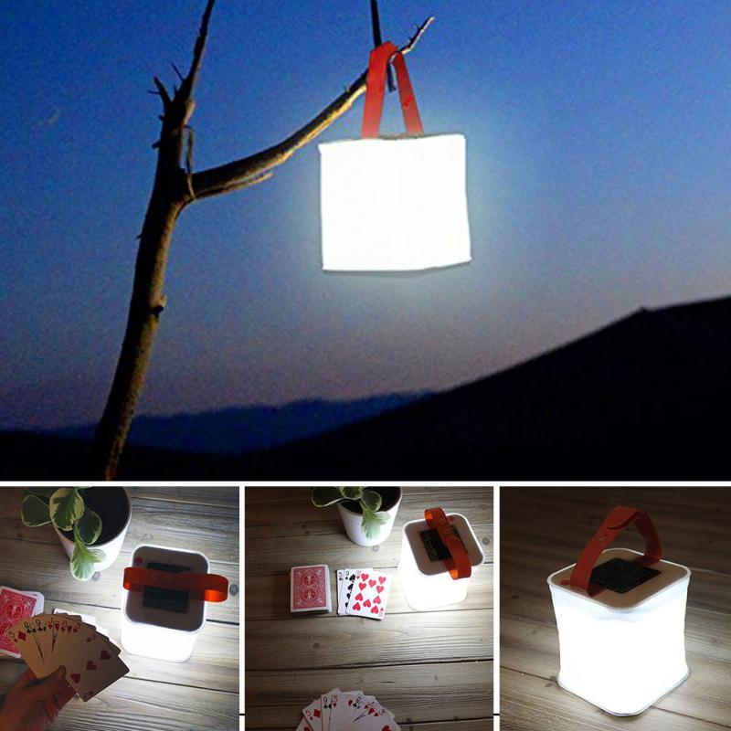 Solar LED Laterne – Tragbare, faltbare Campinglampe mit Solarbetrieb für Outdoor-Aktivitäten