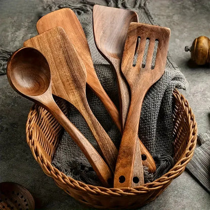 Küchenset aus Natürlichem Teak Holz