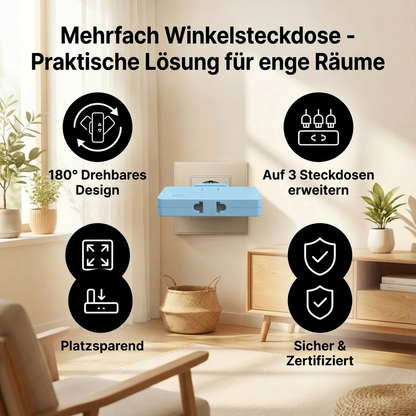 Mehrfach Winkelsteckdose - Praktische Lösung für enge Räume