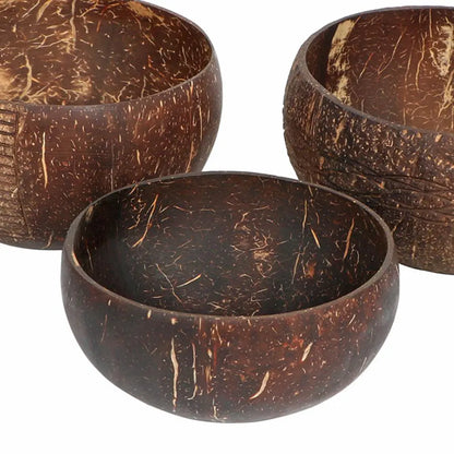 Kokosnuss-Schalen Set – Nachhaltige Servierschalen