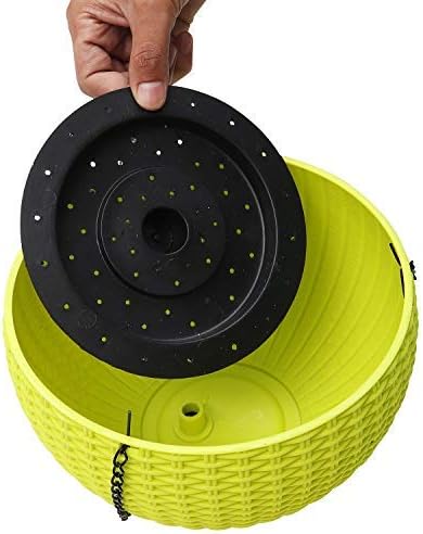 Geflochtener Hängekorb für Pflanzen mit Kette – Ideal für Balkon und Garten