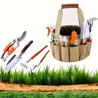 Gartenwerkzeug-Set mit Tragetasche – 10-teiliges Set für Gartenpflege