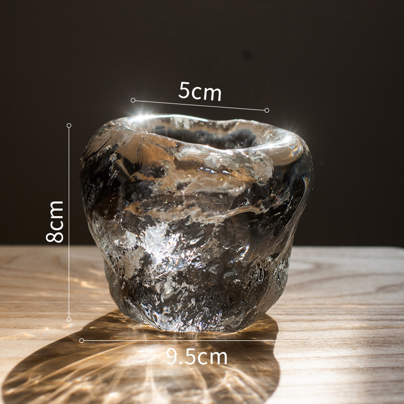 Glas Teelichthalter – Dekorativer Kerzenhalter aus klarem Glas für gemütliche Beleuchtung