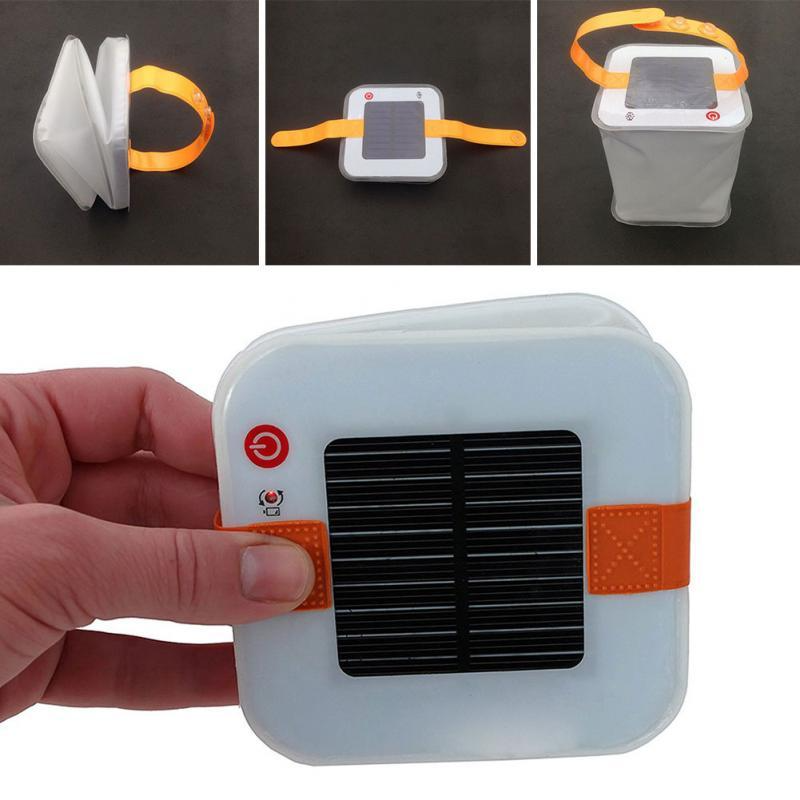 Solar LED Laterne – Tragbare, faltbare Campinglampe mit Solarbetrieb für Outdoor-Aktivitäten