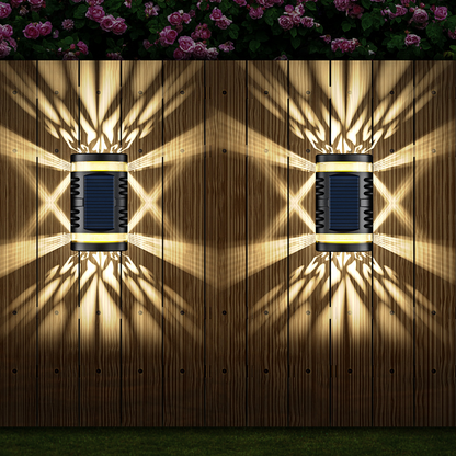 Solarlampe mit Intelligenter Lichtsteuerung – Außenwandleuchte mit Automatischer Nacht-Erkennung
