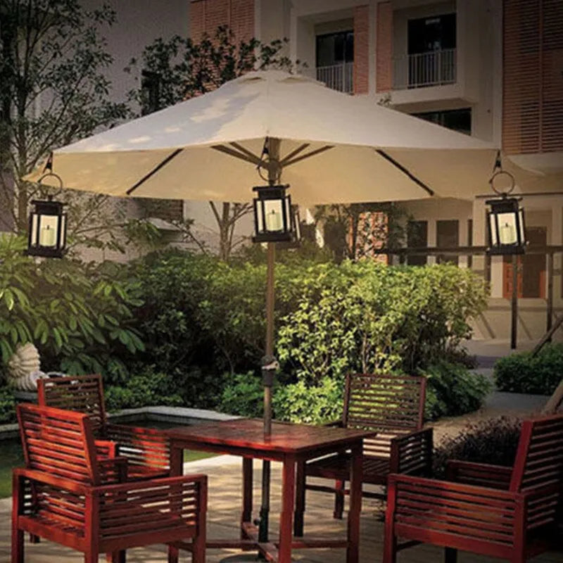 Solar Laterne mit LED Kerze – Hängelampe für Garten & Terrasse, Dekolicht für Außenbereich