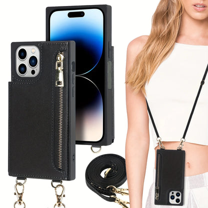 3in1 Handyhülle mit Karten und Münzfach Umhänge Tasche