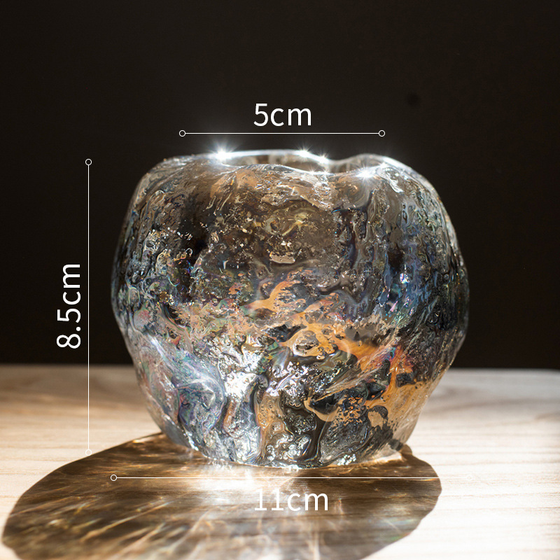 Glas Teelichthalter – Dekorativer Kerzenhalter aus klarem Glas für gemütliche Beleuchtung