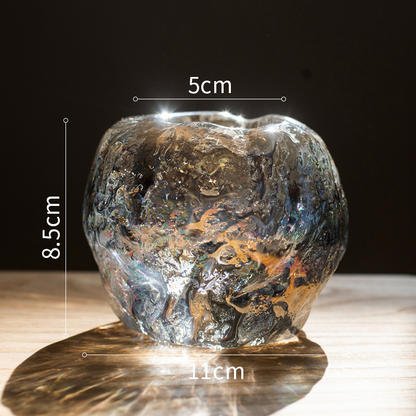 Glas Teelichthalter – Dekorativer Kerzenhalter aus klarem Glas für gemütliche Beleuchtung