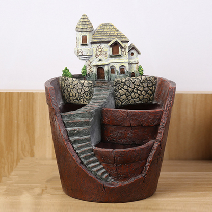 Sukkulent Dekorationsblumentopf für Mini-Garten – Bonsai Pflanztopf für Mikrolandschaft und Garten