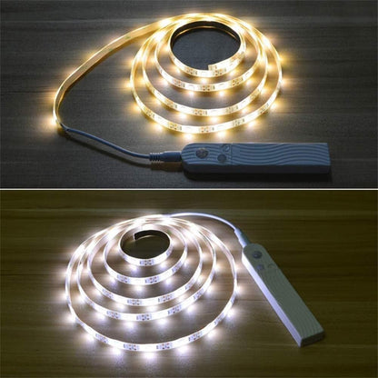 LED Lichtstreifen mit Fernbedienung – 2 Meter flexibler Strip für dekorative Beleuchtung in Schränken und Regalen