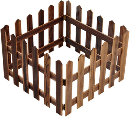 Dekorativer Holz Gartenzaun für Beete und Außenbereiche