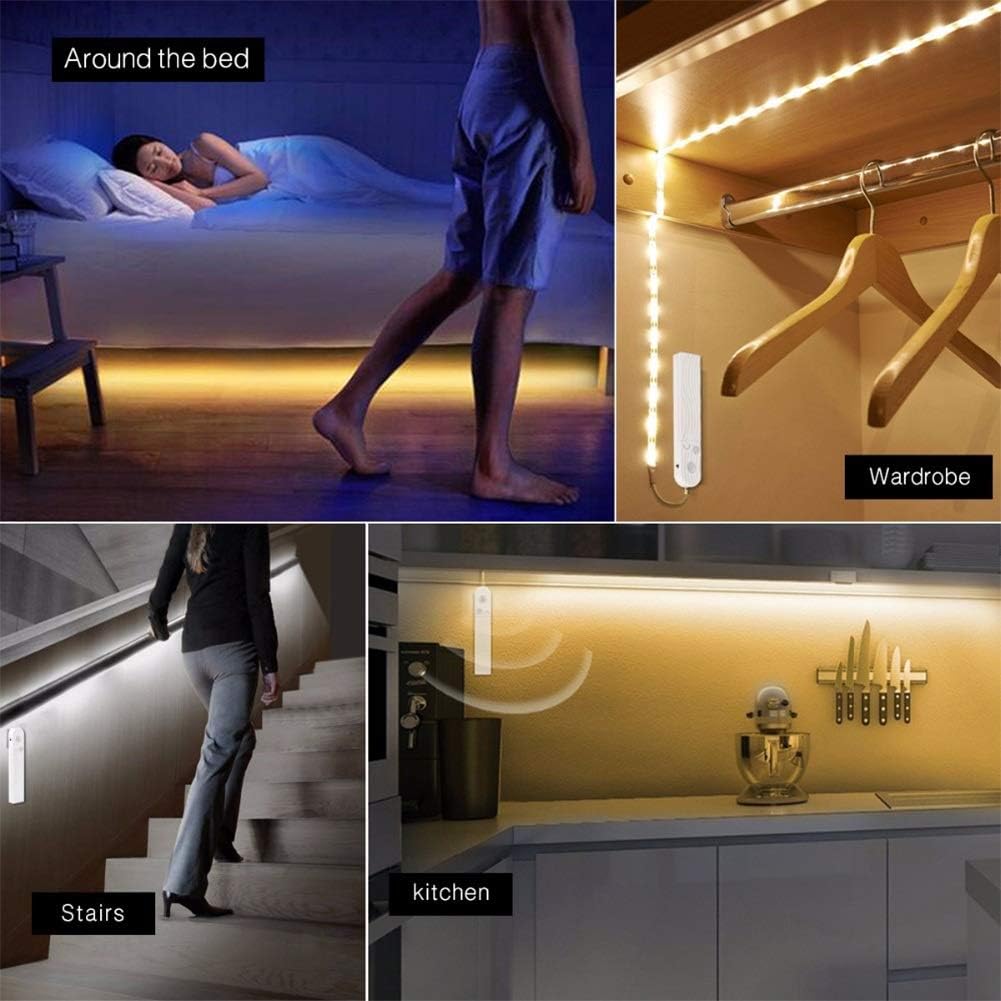 LED Lichtstreifen mit Fernbedienung – 2 Meter flexibler Strip für dekorative Beleuchtung in Schränken und Regalen