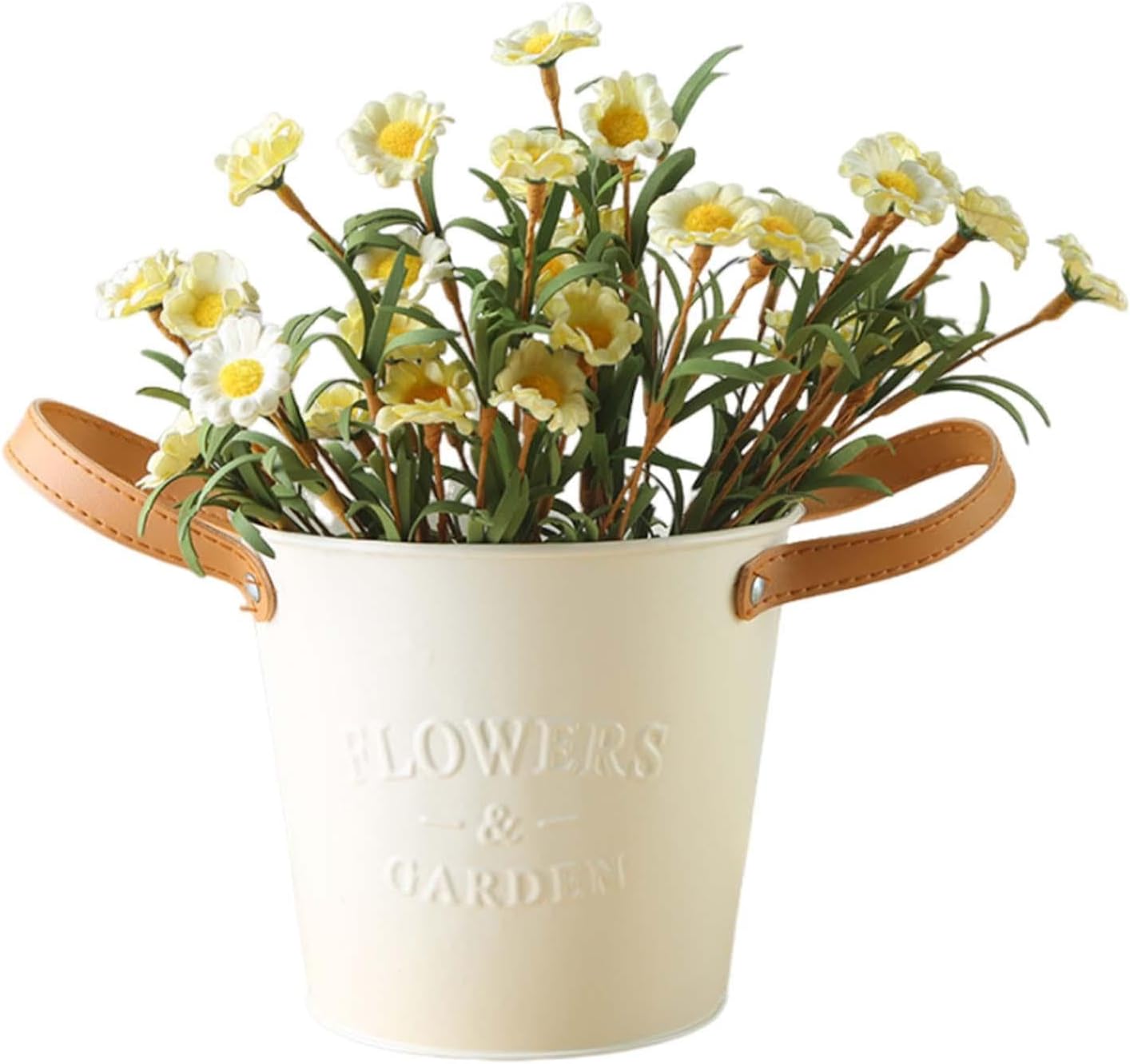 Dekorative Pflanzenkübel mit Ledergriffen – Blumentöpfe für Zuhause und Garten