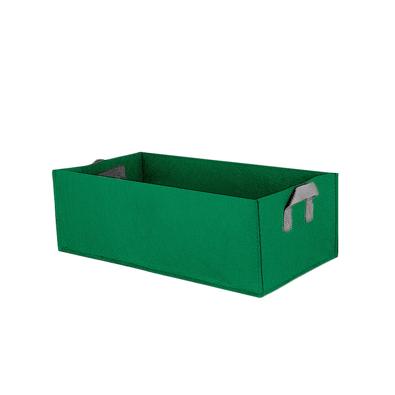 Faltbare Aufbewahrungsbox aus Filz für Pflanzen mit Griffen