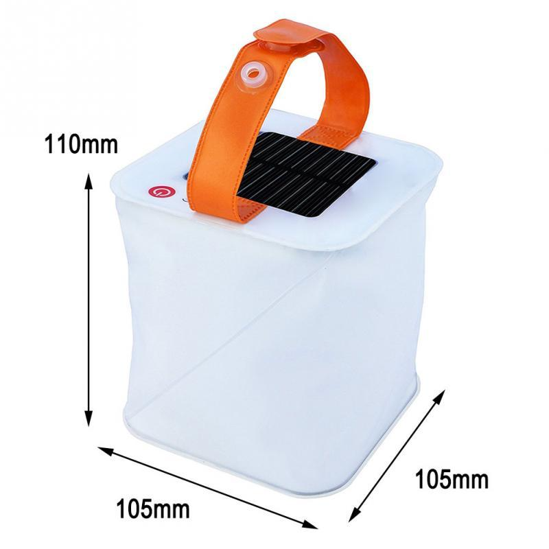 Solar LED Laterne – Tragbare, faltbare Campinglampe mit Solarbetrieb für Outdoor-Aktivitäten