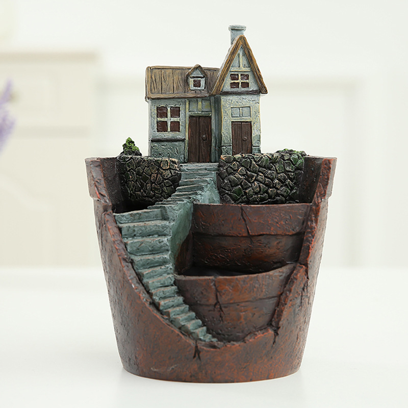 Sukkulent Dekorationsblumentopf für Mini-Garten – Bonsai Pflanztopf für Mikrolandschaft und Garten
