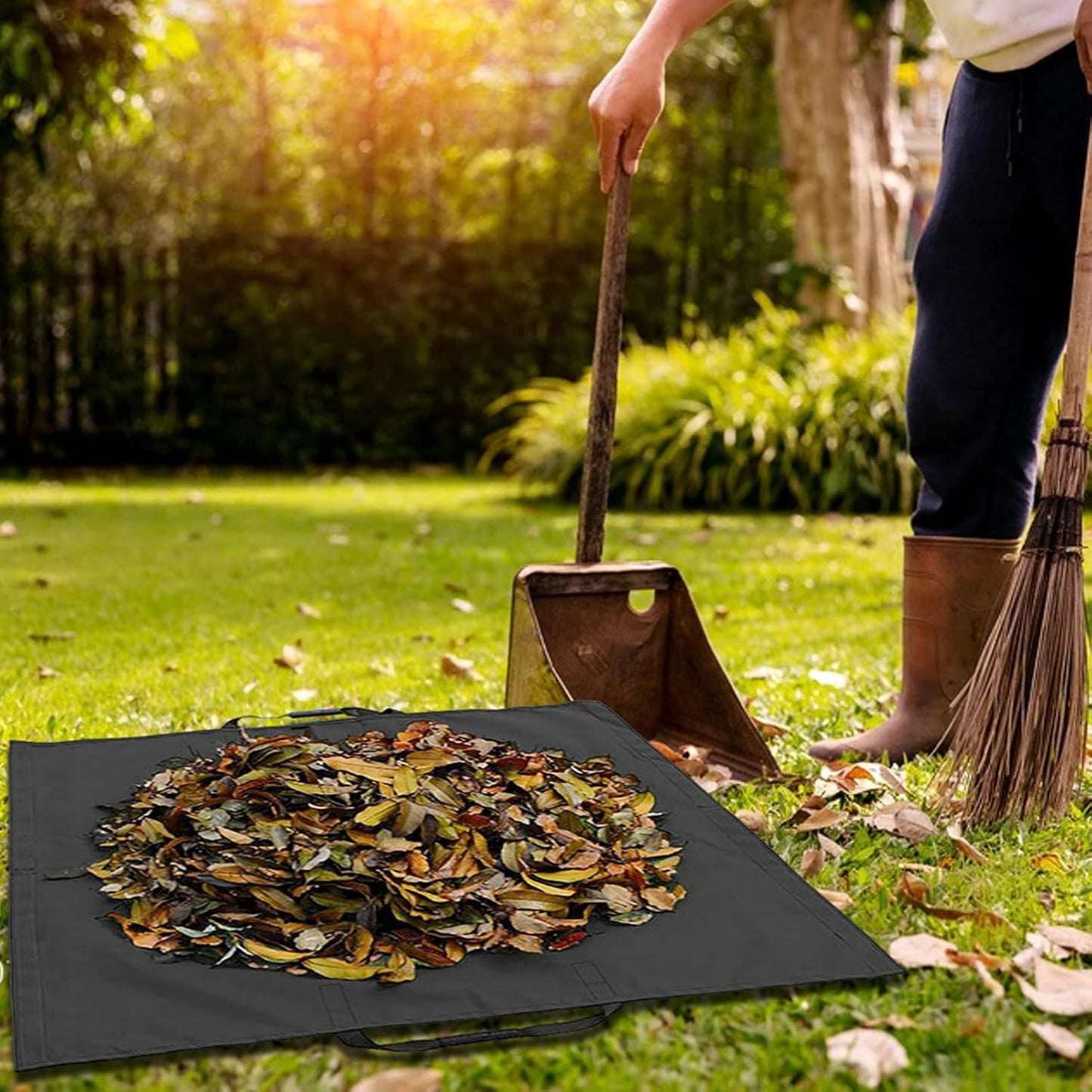Faltbarer Gartenabfallsack – Robuster Sammelsack für Laub und Gartenabfälle