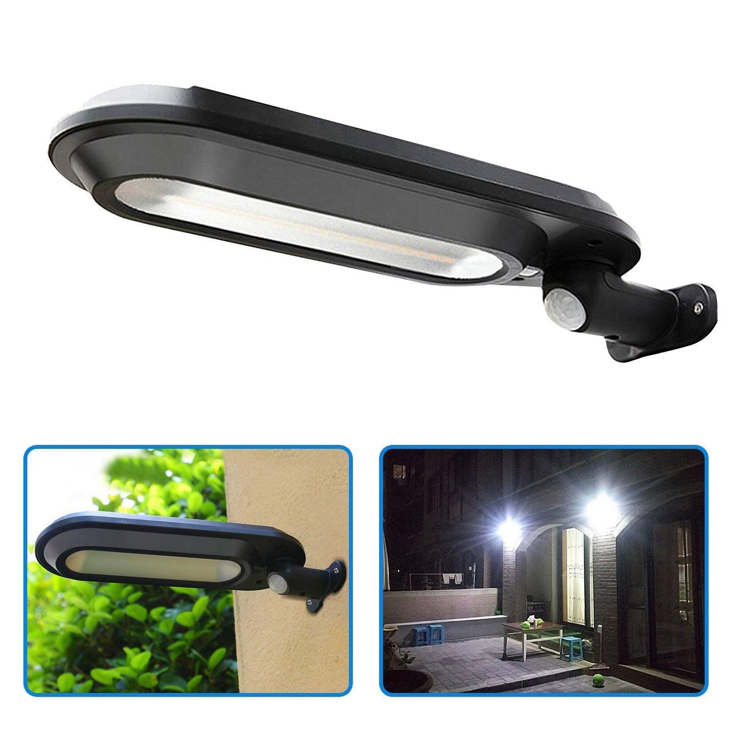 Solar Wandleuchte mit Bewegungsmelder – LED Außenbeleuchtung für Garten & Terrasse