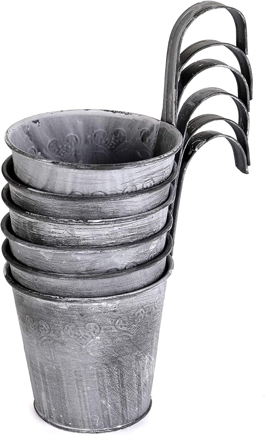 Hängender Metall Pflanztopf im Vintage Design – Dekorativer Blumentopf für Innen- und Außenbereich