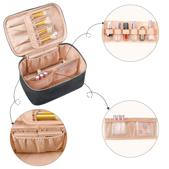 Praktischer Make-up Organizer für Reisen | Mit Fächern und Verteilern