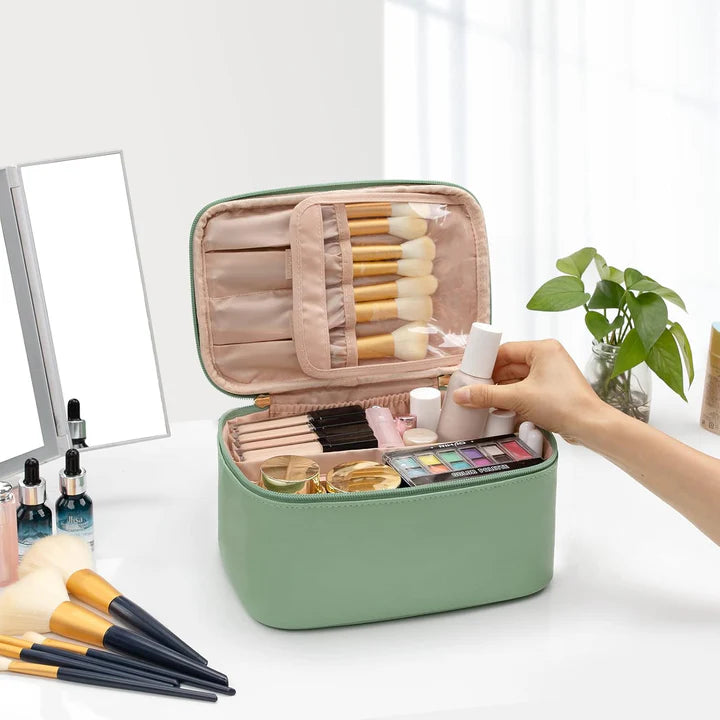 Praktischer Make-up Organizer für Reisen | Mit Fächern und Verteilern