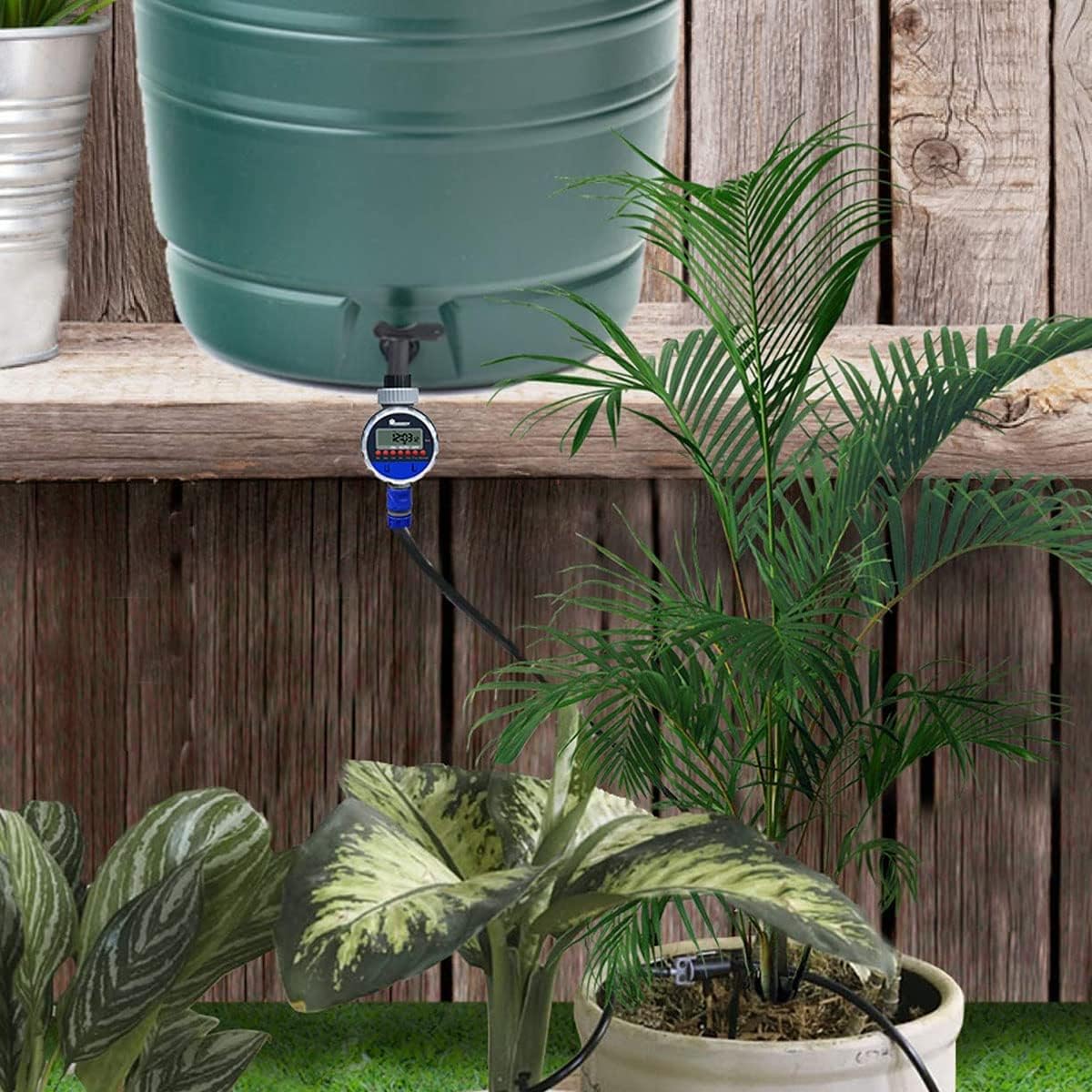 Digitale Bewässerungsuhr mit LCD-Display – Automatische Gartenbewässerung für Pflanzen