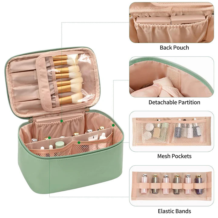 Praktischer Make-up Organizer für Reisen | Mit Fächern und Verteilern