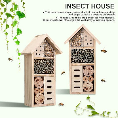 Insektenhaus aus Holz – Bienen- und Insektenfreundliches Habitat für Garten und Terrasse
