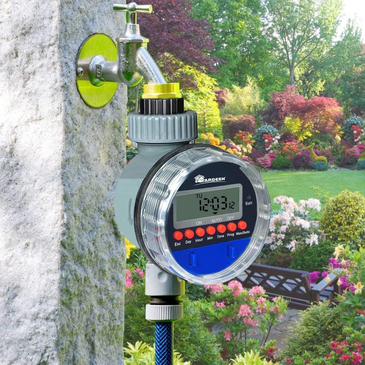Digitale Bewässerungsuhr mit LCD-Display – Automatische Gartenbewässerung für Pflanzen