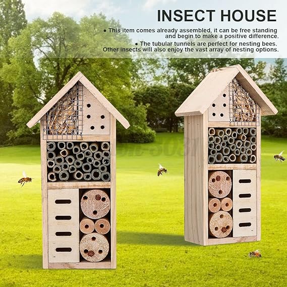 Insektenhaus aus Holz – Bienen- und Insektenfreundliches Habitat für Garten und Terrasse