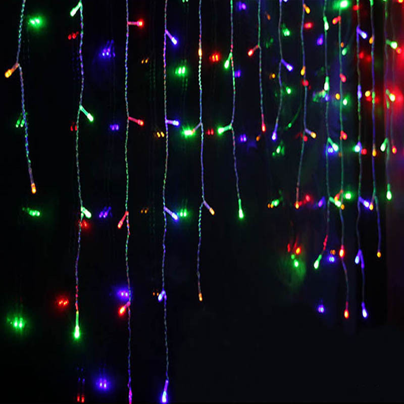 LED Sternenhimmel Eiszapfen Lichterkette – Dekorative Lichtervorhänge für Weihnachten und Garten
