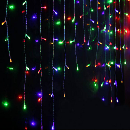 LED Sternenhimmel Eiszapfen Lichterkette – Dekorative Lichtervorhänge für Weihnachten und Garten