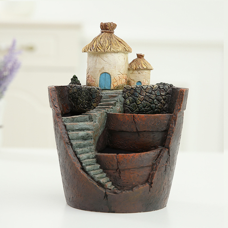 Sukkulent Dekorationsblumentopf für Mini-Garten – Bonsai Pflanztopf für Mikrolandschaft und Garten