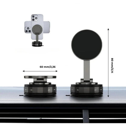 Magnetischer Saugnapf - Ausziehbarer 360° Telefonhalter mit Vakuumverschluss