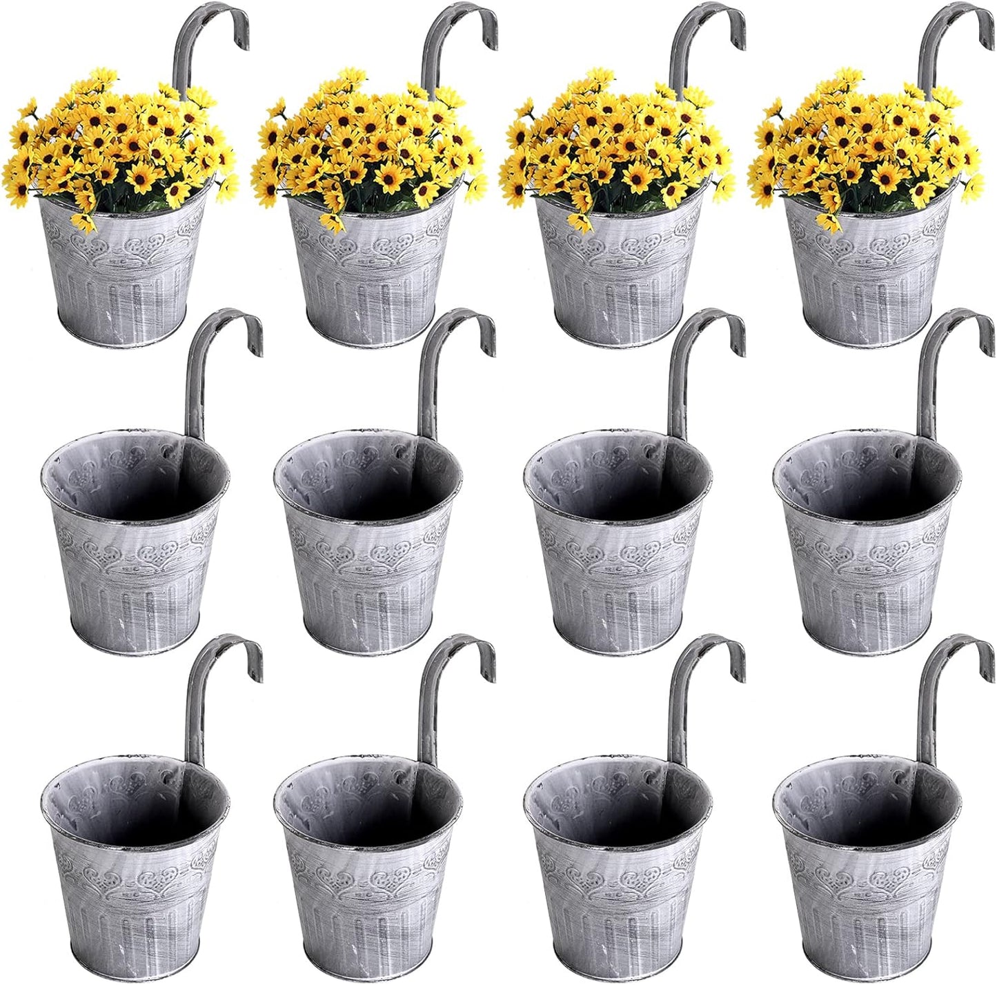Hängender Metall Pflanztopf im Vintage Design – Dekorativer Blumentopf für Innen- und Außenbereich