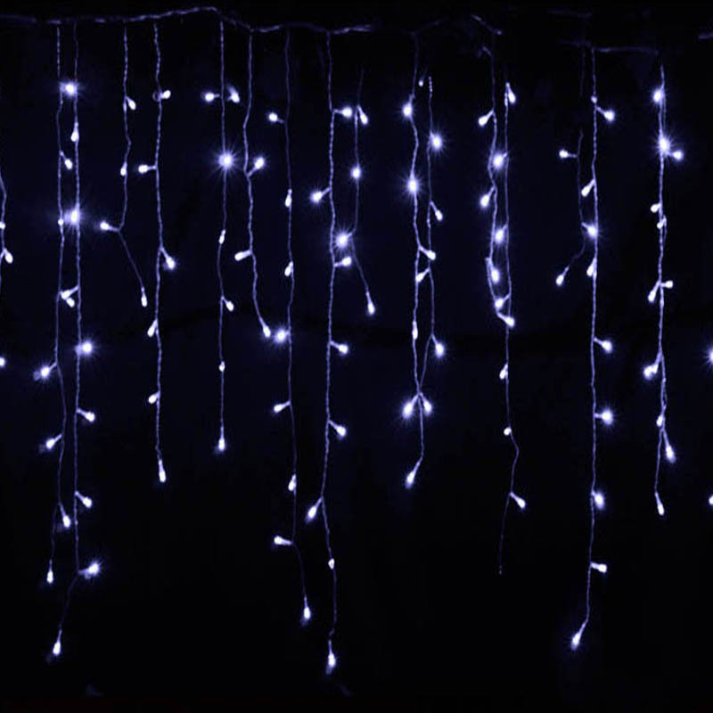 LED Sternenhimmel Eiszapfen Lichterkette – Dekorative Lichtervorhänge für Weihnachten und Garten