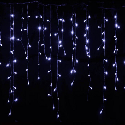 LED Sternenhimmel Eiszapfen Lichterkette – Dekorative Lichtervorhänge für Weihnachten und Garten