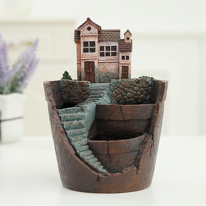 Sukkulent Dekorationsblumentopf für Mini-Garten – Bonsai Pflanztopf für Mikrolandschaft und Garten