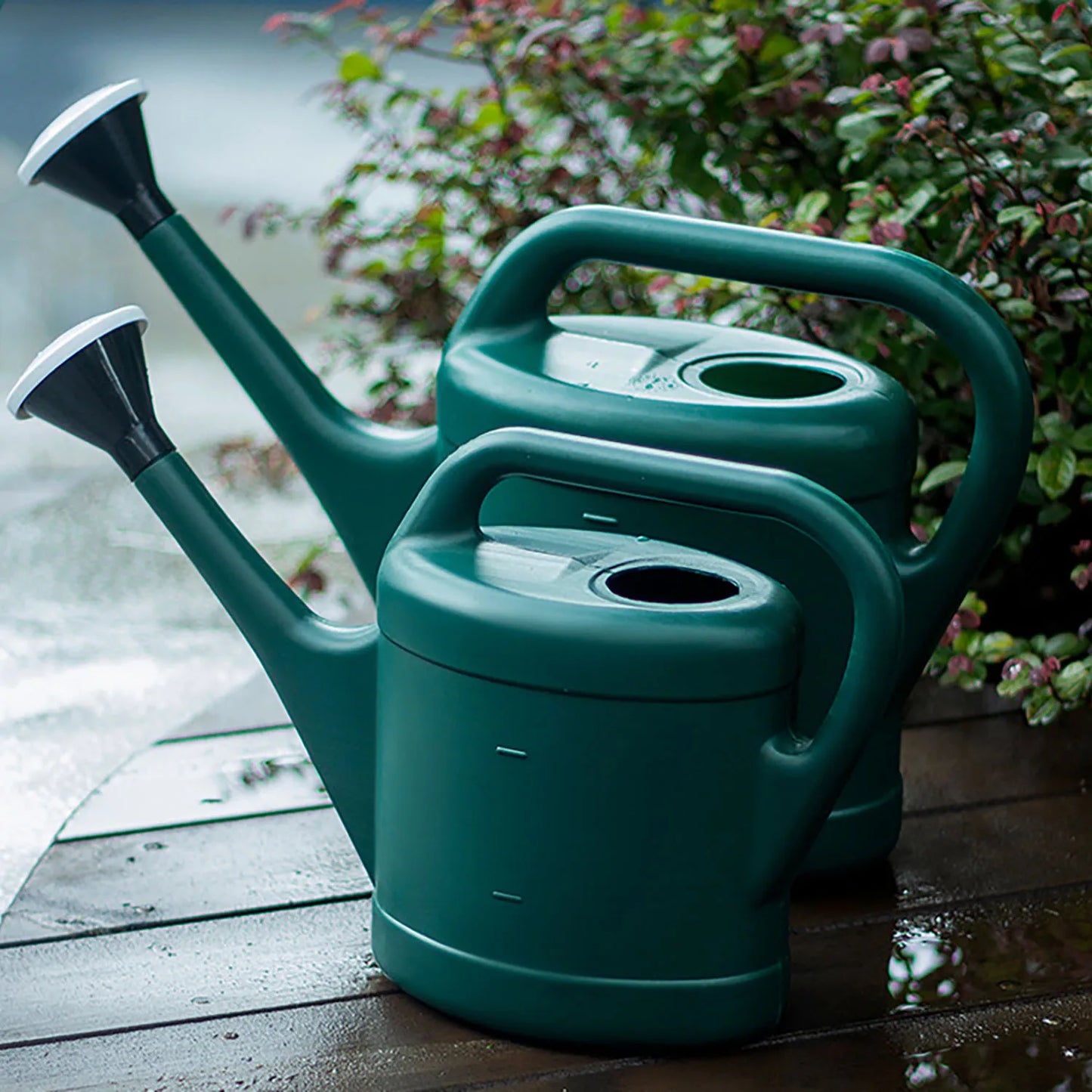 Großvolumige Gießkanne mit langem Ausguss – Kunststoff für Gartenpflege