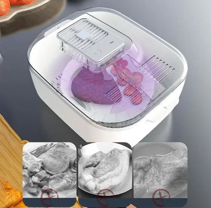 Multifunktionale Obst- Und Gemüse-Reinigungsbox – Automatischer Reiniger Mit Abtropfkorb & Aufbewahrungsdeckel